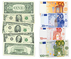 euros et dollars
